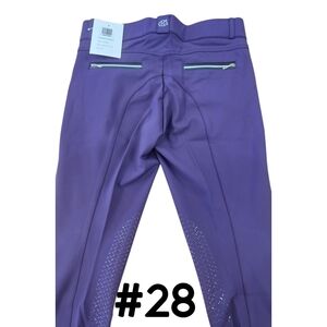 KL Select Gabrielle 30R KP Purple/Black Riding Breeches